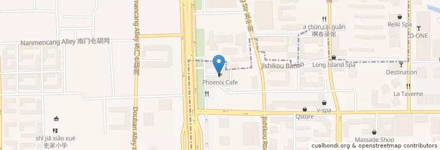 Mapa de ubicacion de Phoenix Cafe en 중국, 베이징시, 허베이성, 朝阳区 / Chaoyang.