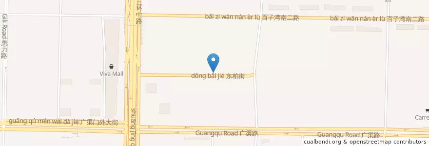 Mapa de ubicacion de The Brick en China, Pequim, Hebei, 朝阳区 / Chaoyang.