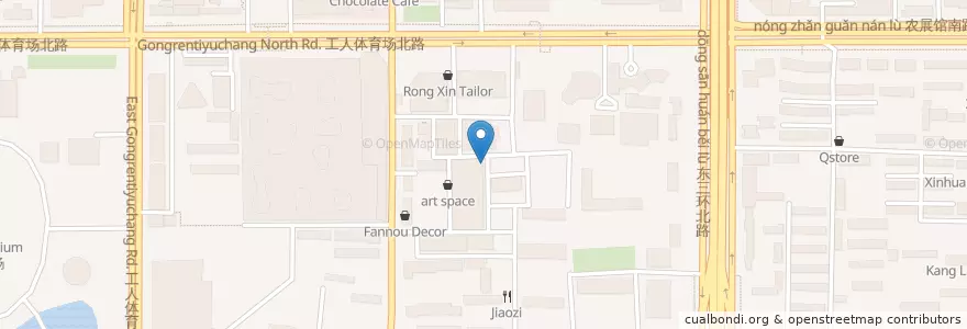 Mapa de ubicacion de 39sqm bar en 中国, 北京市, 河北省, 朝阳区.