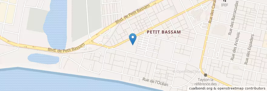 Mapa de ubicacion de Groupe Scolaire Selmer en Costa De Marfil, Abiyán, Port-Bouët.