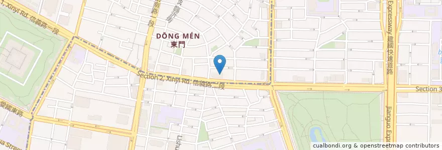 Mapa de ubicacion de 中國信託商業銀行 en 臺灣, 新北市, 臺北市, 大安區.