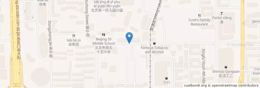 Mapa de ubicacion de Shanxi Dashaomian en China, Pekín, Hebei, 朝阳区 / Chaoyang.