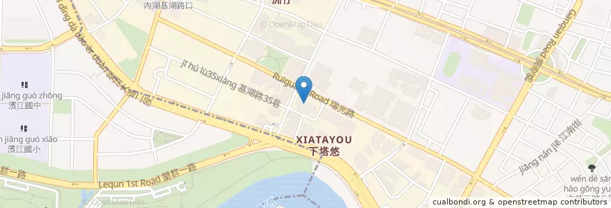 Mapa de ubicacion de 兆豐國際商業銀行 en Taiwan, Neu-Taipeh, Taipeh, Neihu.