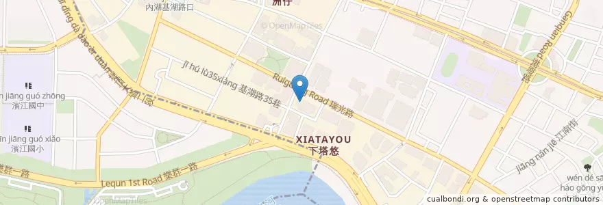 Mapa de ubicacion de 星巴克 en Taiwan, 新北市, Taipei, 內湖區.
