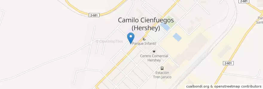 Mapa de ubicacion de Iglesia Católica en 쿠바, Mayabeque, Santa Cruz Del Norte.