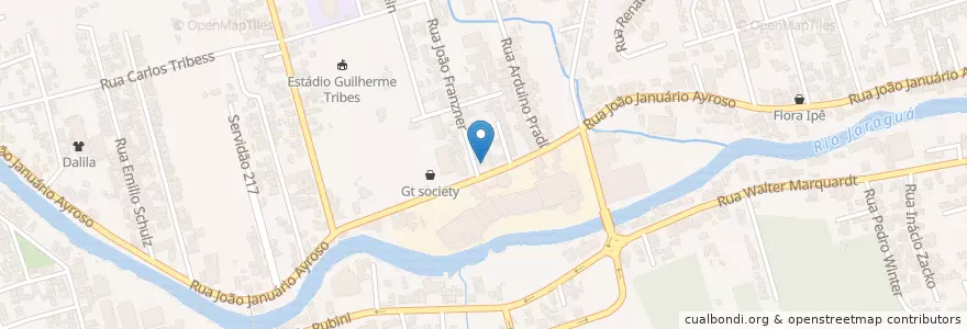 Mapa de ubicacion de Restaurante e Churrascaria Fogo Gaúcho en Бразилия, Южный Регион, Санта-Катарина, Região Geográfica Intermediária De Joinville, Microrregião De Joinville, Jaraguá Do Sul.