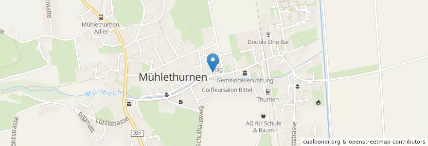 Mapa de ubicacion de Café-Treff en Suíça, Berna, Verwaltungsregion Bern-Mittelland, Verwaltungskreis Bern-Mittelland, Thurnen.