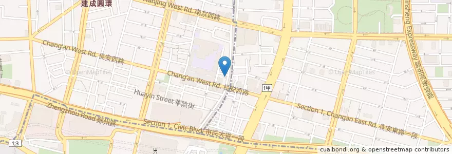 Mapa de ubicacion de 牙買加倉庫 en 臺灣, 新北市, 臺北市, 中山區.
