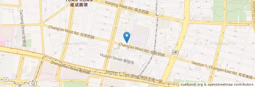 Mapa de ubicacion de 永豐商業銀行 en 臺灣, 新北市, 臺北市, 大同區.