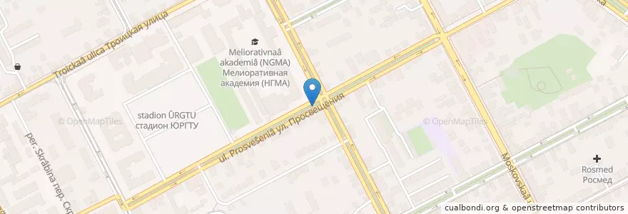 Mapa de ubicacion de Вкуснолюбов en Rússia, Distrito Federal Do Sul, Oblast De Rostov, Городской Округ Новочеркасск.