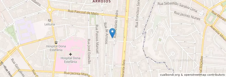 Mapa de ubicacion de Mr. Lu en Portogallo, Área Metropolitana De Lisboa, Lisbona, Grande Lisboa, Lisbona, Arroios.