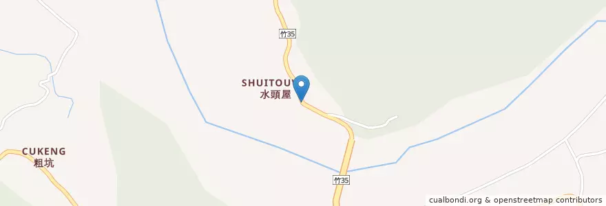 Mapa de ubicacion de 橫山鄉 en Tayvan, 臺灣省, 新竹縣, 橫山鄉.