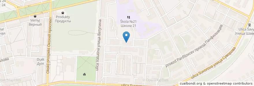 Mapa de ubicacion de Социально-реабилитационный центр для несовершеннолетних en Rusia, Distrito Federal Central, Óblast De Moscú, Коломенский Городской Округ.