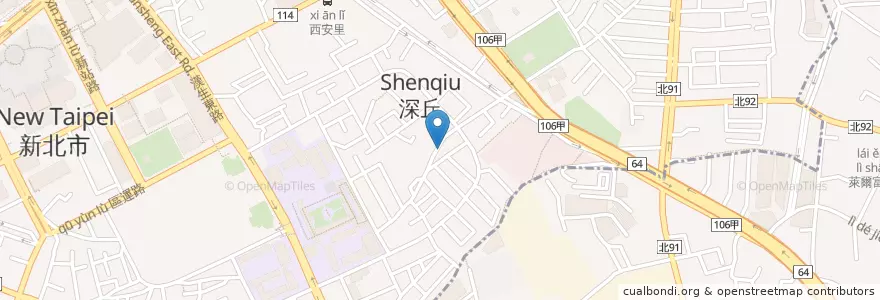 Mapa de ubicacion de 小廚房Kitchenette CAFE en 臺灣, 新北市, 板橋區.