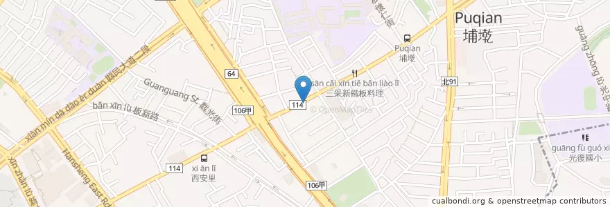 Mapa de ubicacion de Yummy Brunch en Taiwan, Nuova Taipei, Distretto Di Banqiao.