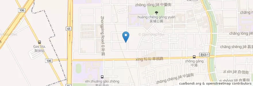 Mapa de ubicacion de 混日子咖啡館 en 台湾, 新北市, 新荘区.