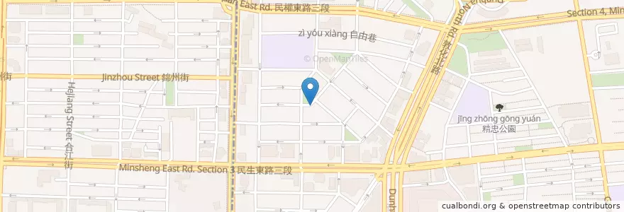 Mapa de ubicacion de 睡過頭早餐俱樂部 en Taiwan, Neu-Taipeh, Taipeh, Songshan.