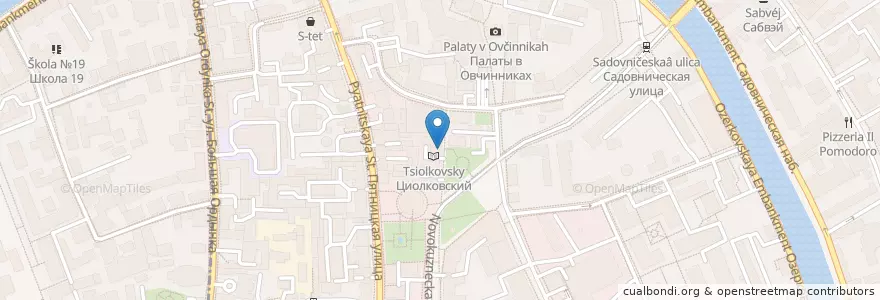 Mapa de ubicacion de Bonjour en Rússia, Distrito Federal Central, Москва, Центральный Административный Округ, Район Замоскворечье.