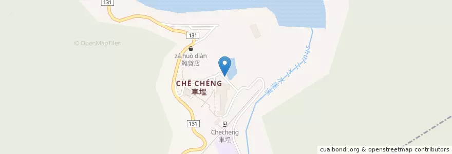 Mapa de ubicacion de 隱茶STEAM en Taiwan, 臺灣省, 南投縣, 水里鄉.