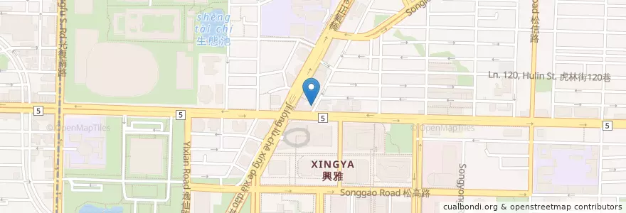 Mapa de ubicacion de 玫瑰園別館 en تايوان, تايبيه الجديدة, تايبيه, 信義區.