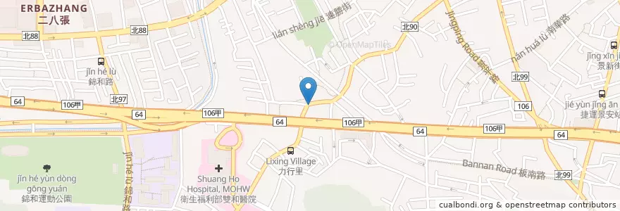 Mapa de ubicacion de 巨森早餐吧 en Taiwan, Neu-Taipeh, Zhonghe.