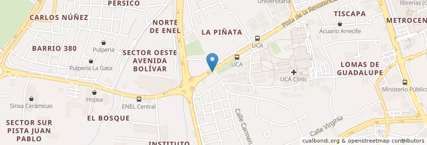 Mapa de ubicacion de Restaurante El Conejo en نيكاراجوا, Departamento De Managua, Managua (Municipio).