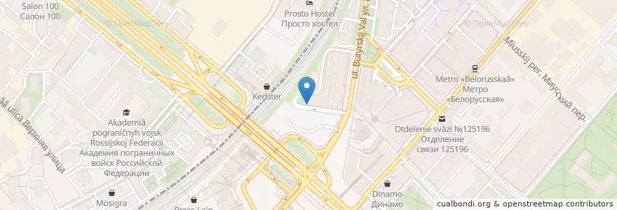 Mapa de ubicacion de Росбанк en Russie, District Fédéral Central, Moscou, Центральный Административный Округ, Тверской Район.