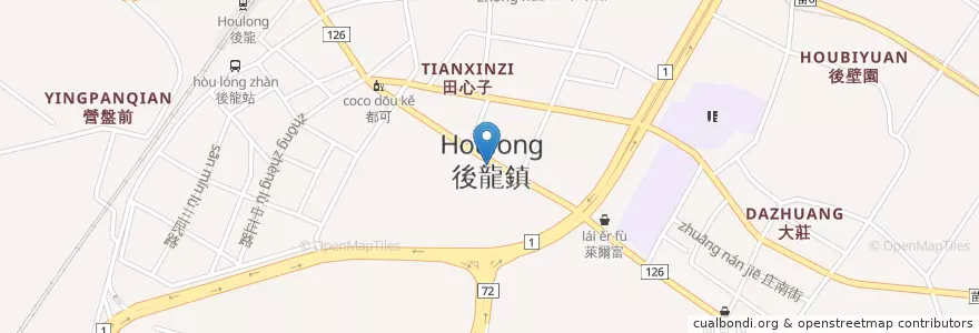 Mapa de ubicacion de 秘密193 en Taiwan, Taiwan, 苗栗縣, 後龍鎮.