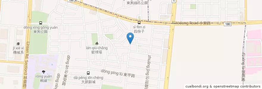 Mapa de ubicacion de 8cH廚房(Ocho廚房) en 臺灣, 臺南市.