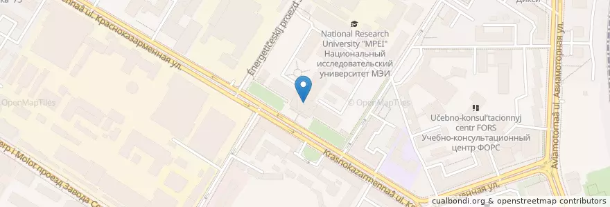 Mapa de ubicacion de Столовая №1 en Russie, District Fédéral Central, Moscou, Юго-Восточный Административный Округ, Район Лефортово.