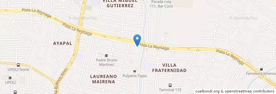 Mapa de ubicacion de Roy Bar en ニカラグア, マナグア県, Managua (Municipio).