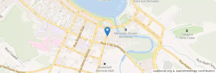 Mapa de ubicacion de Einloft en Бразилия, Южный Регион, Санта-Катарина, Região Geográfica Intermediária De Blumenau, Microrregião De Blumenau, Блуменау.