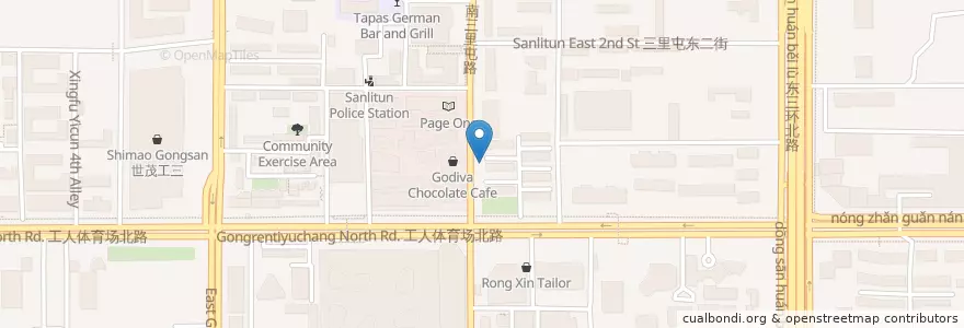 Mapa de ubicacion de Day Off en China, Peking, Hebei, 朝阳区 / Chaoyang.