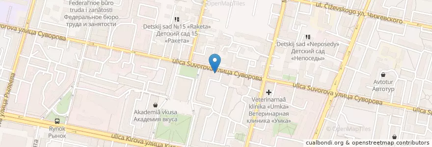 Mapa de ubicacion de ДЮСШ №5 en روسيا, Центральный Федеральный Округ, Калужская Область, Городской Округ Калуга.