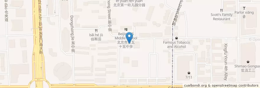 Mapa de ubicacion de Japanese en 中国, 北京市, 河北省, 朝阳区 / Chaoyang.