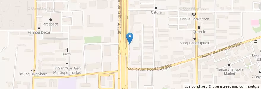 Mapa de ubicacion de Meizhou Dongpo en 中国, 北京市, 河北省, 朝阳区 / Chaoyang.