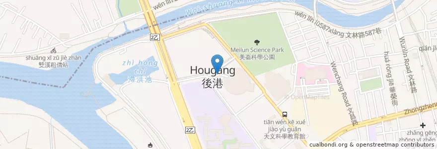 Mapa de ubicacion de 臺灣科學教育館停車場 en 台湾, 新北市, 台北市, 士林区.
