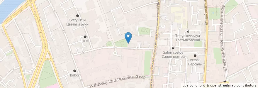 Mapa de ubicacion de Альдебаран en Russia, Distretto Federale Centrale, Москва, Центральный Административный Округ, Район Якиманка.