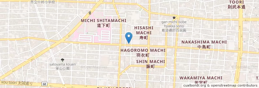 Mapa de ubicacion de 94屋 en Япония, Айти, 名古屋市, 中村区.
