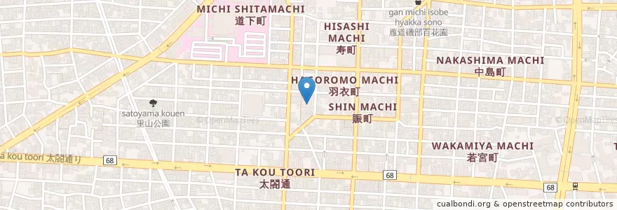 Mapa de ubicacion de 上行寺 en Япония, Айти, 名古屋市, 中村区.