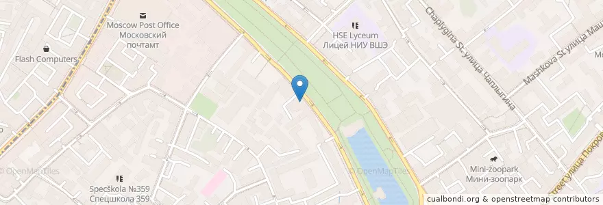 Mapa de ubicacion de Марков двор en Russia, Distretto Federale Centrale, Москва, Центральный Административный Округ, Басманный Район.