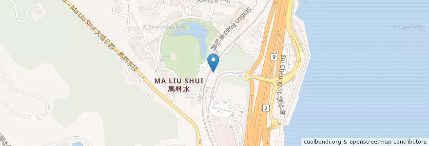 Mapa de ubicacion de 公眾單車泊位 en چین, هنگ‌کنگ, گوانگ‌دونگ, 新界 New Territories, 沙田區 Sha Tin District.