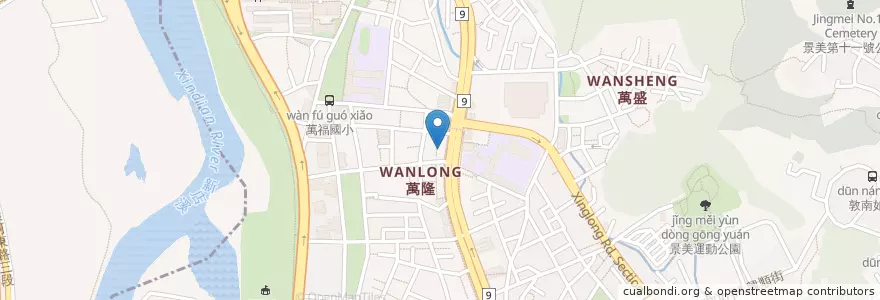 Mapa de ubicacion de 徐記餃子館 en Taiwan, 新北市, Taipei, 文山區.