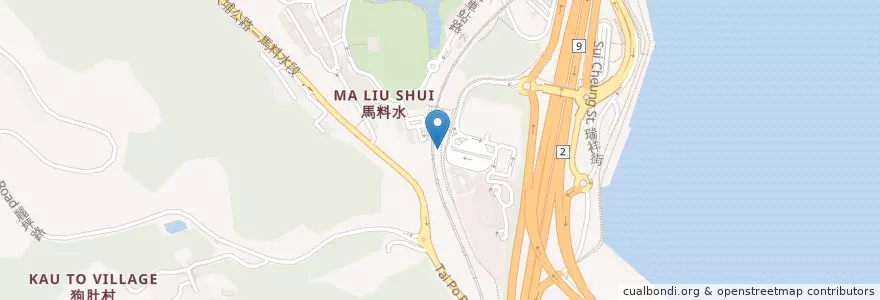 Mapa de ubicacion de 公眾單車泊位 en Китай, Гонконг, Гуандун, Новые Территории, 沙田區 Sha Tin District.