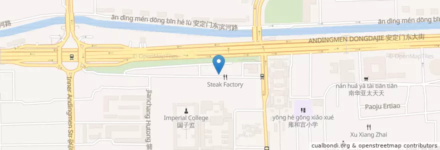 Mapa de ubicacion de Infusion en 中国, 北京市, 河北省, 东城区.