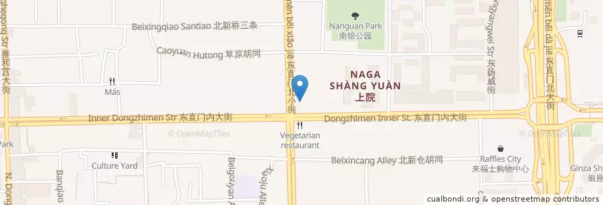 Mapa de ubicacion de Chongqing Hotpot en الصين, بكين, خبي, 东城区.