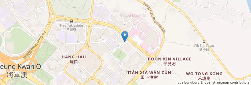Mapa de ubicacion de 公眾單車泊位 en China, Guangdong, Hong Kong, Wilayah Baru, 西貢區 Sai Kung District.