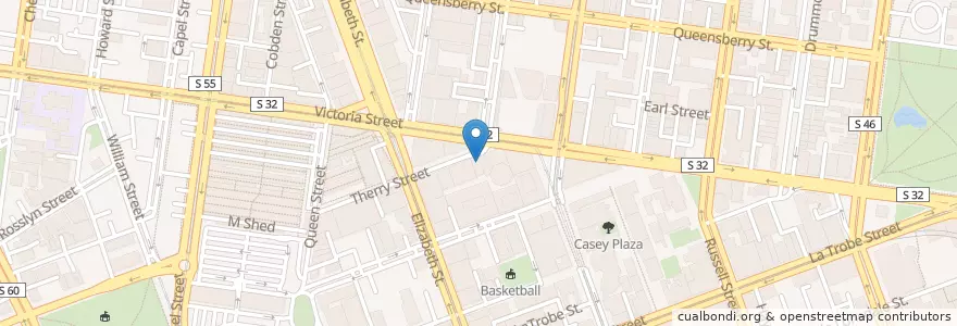 Mapa de ubicacion de Bar And Bistro en オーストラリア, ビクトリア, City Of Melbourne.