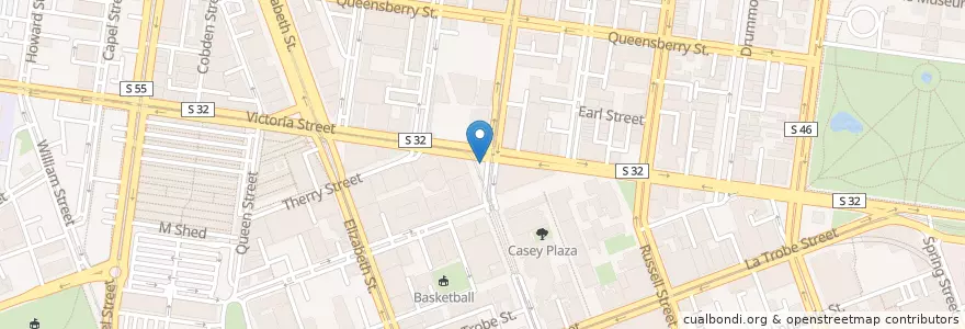 Mapa de ubicacion de Toilet 146 en 澳大利亚, 维多利亚州, City Of Melbourne.