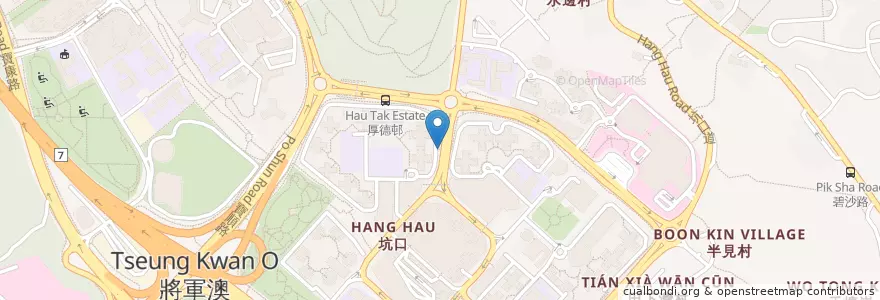 Mapa de ubicacion de 公眾單車泊位 en الصين, غوانغدونغ, هونغ كونغ, الأقاليم الجديدة, 西貢區 Sai Kung District.